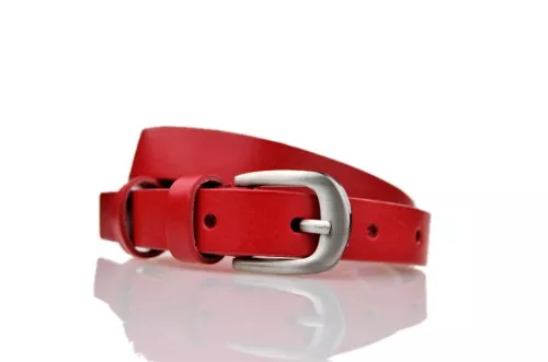 Pasek skórzany damski